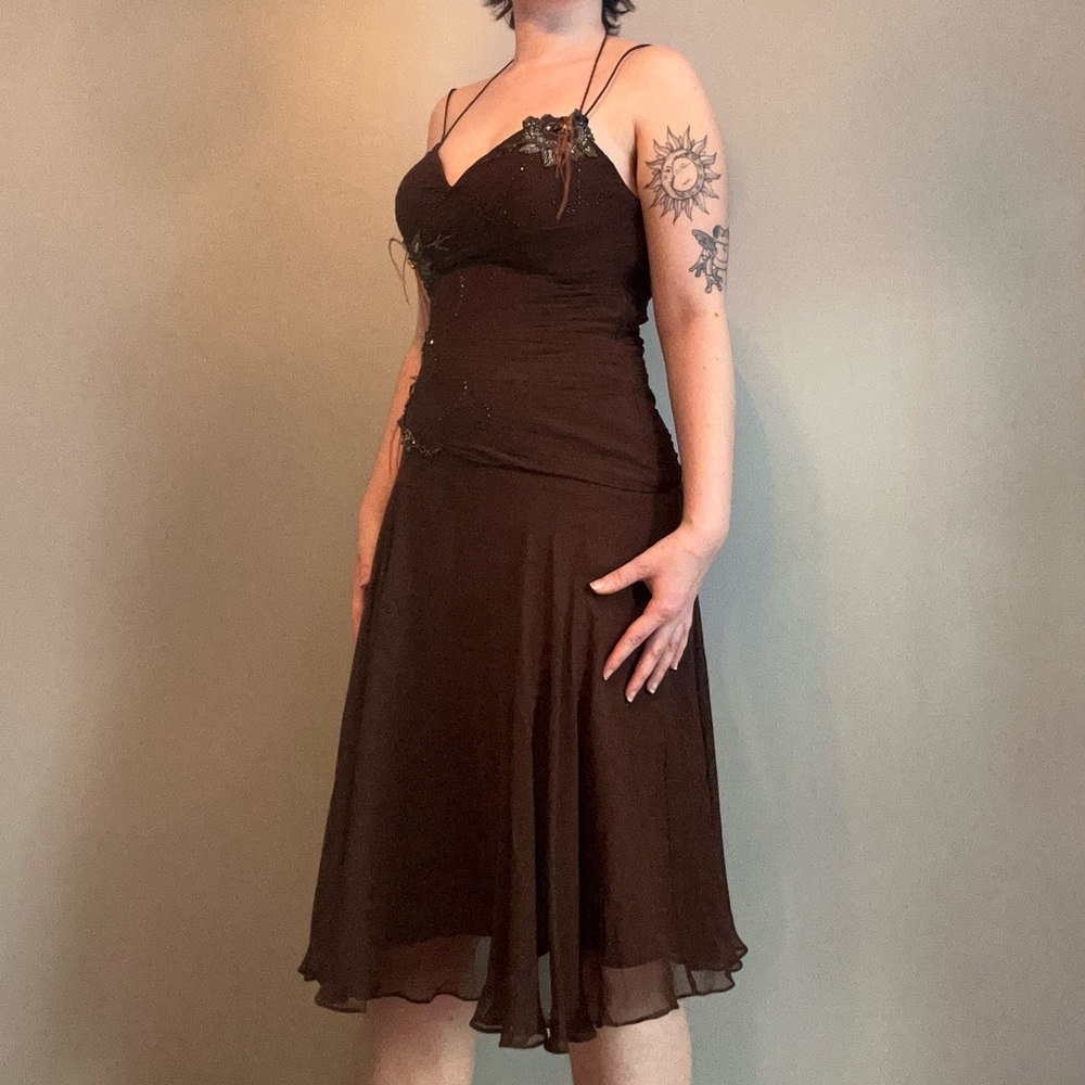 2000s Fairy Whimsigoth Silk gown - Picture 5 of 14